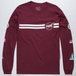 New NEON RIOT NASA Stripe Mens T-Shirt